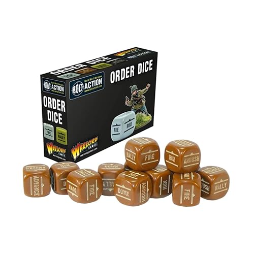 Bolt Action Warlord Games Orders Dice Pack - Brown WLG 402616013