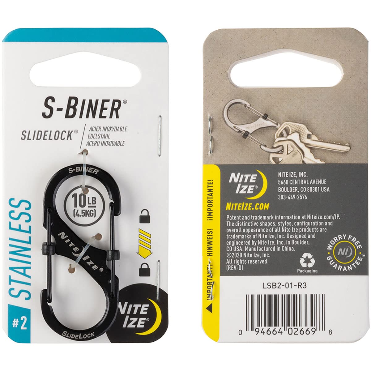 Amazon.co.jp: ナイトアイズ S-Biner スライドロック ステンレス