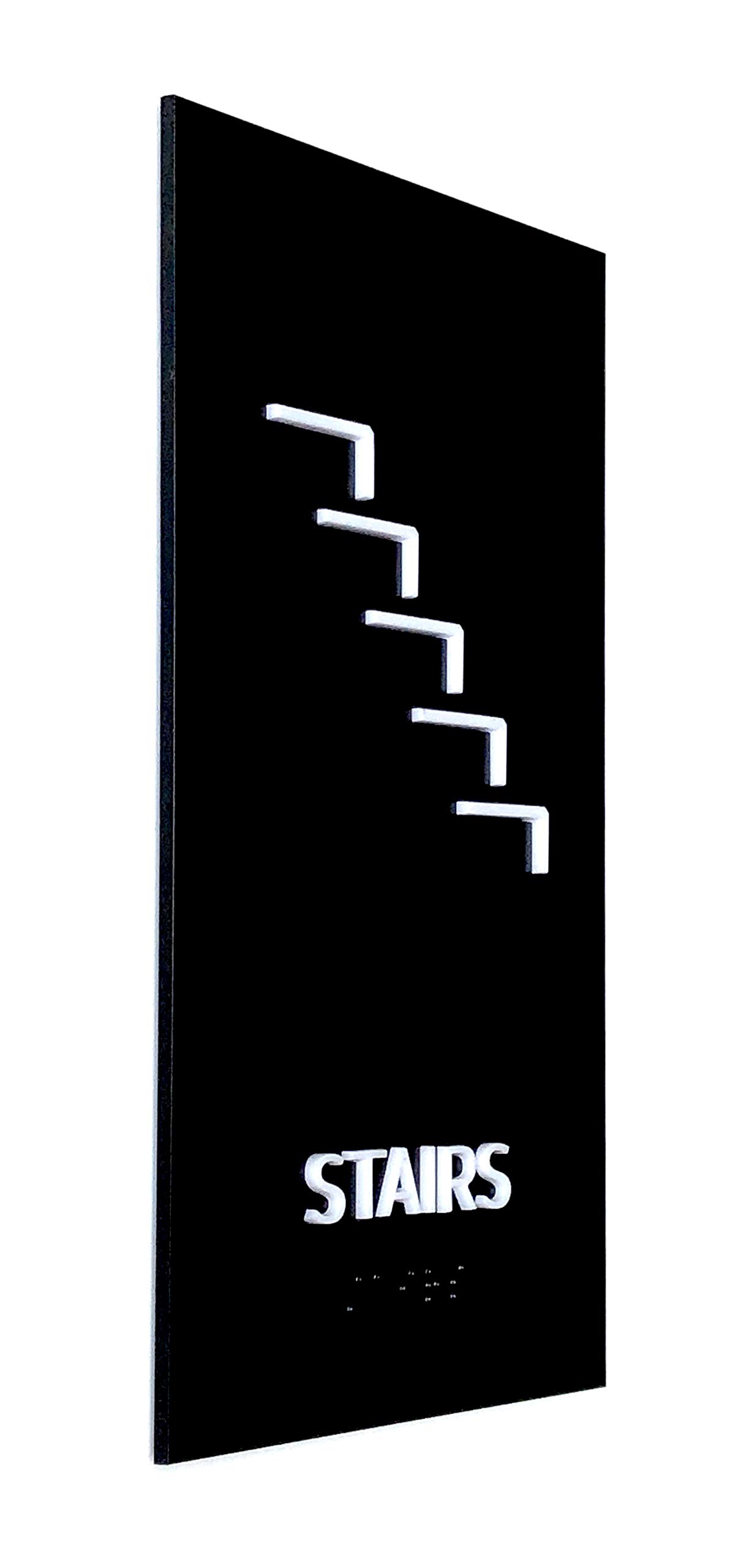 Kubik Letters Utility Sign - Modern Design Door Sign with 3M Double Sided Tape and Braille ADA Approved 8.9 x 5.1 x 0.3 inches (22.75 x 13 x 0.8 cm)