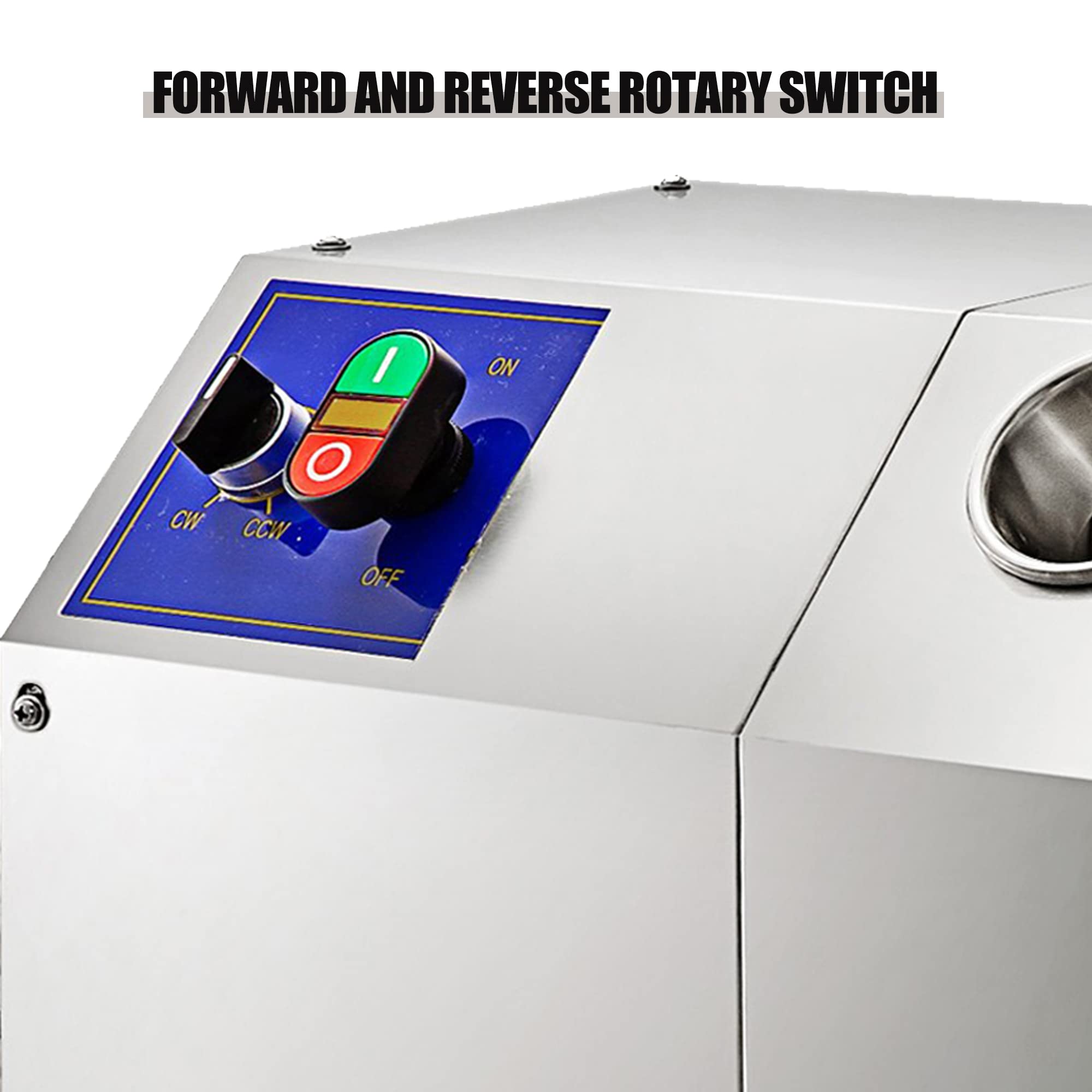 Estrattore di succo di canna da zucchero, pressa elettrica in acciaio inossidabile da 400 W con spremiagrumi a tre rulli per ristorante, macchina per succo di sorgo dolce, alta efficienza