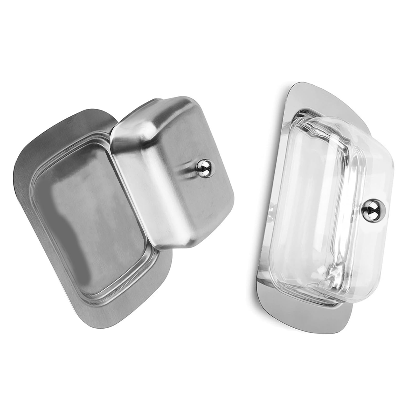 Nucelit Lid Butter, Steel Kitchen Hygienic Food Storage Container for Home Use Butter Storage Container for Kitchen