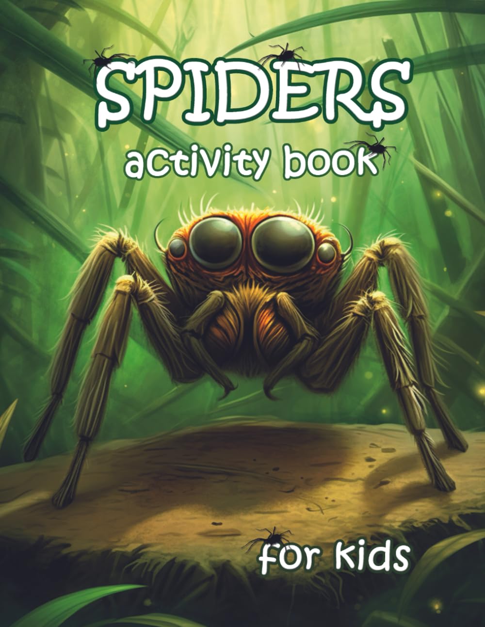 Spiders Activity book for kids: Activity for boys 6-8,8-10 ages, mazes, sudoku, coloring pages, i spy, shadows, differences