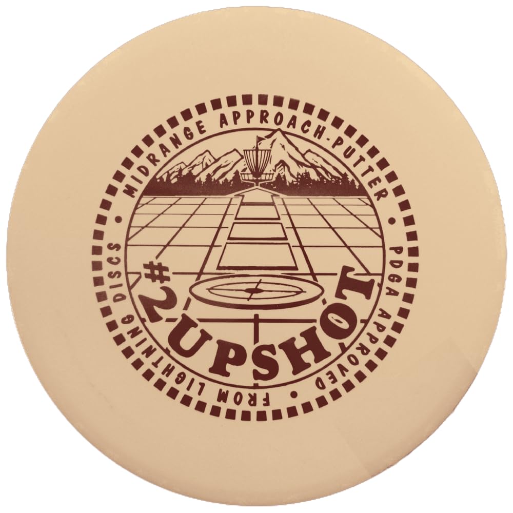 Mint Discs Lightning Standard #2 Upshot Putter Golf Disc | 165-169 Grams Beginner Midrange | Stable Straight Line Shots