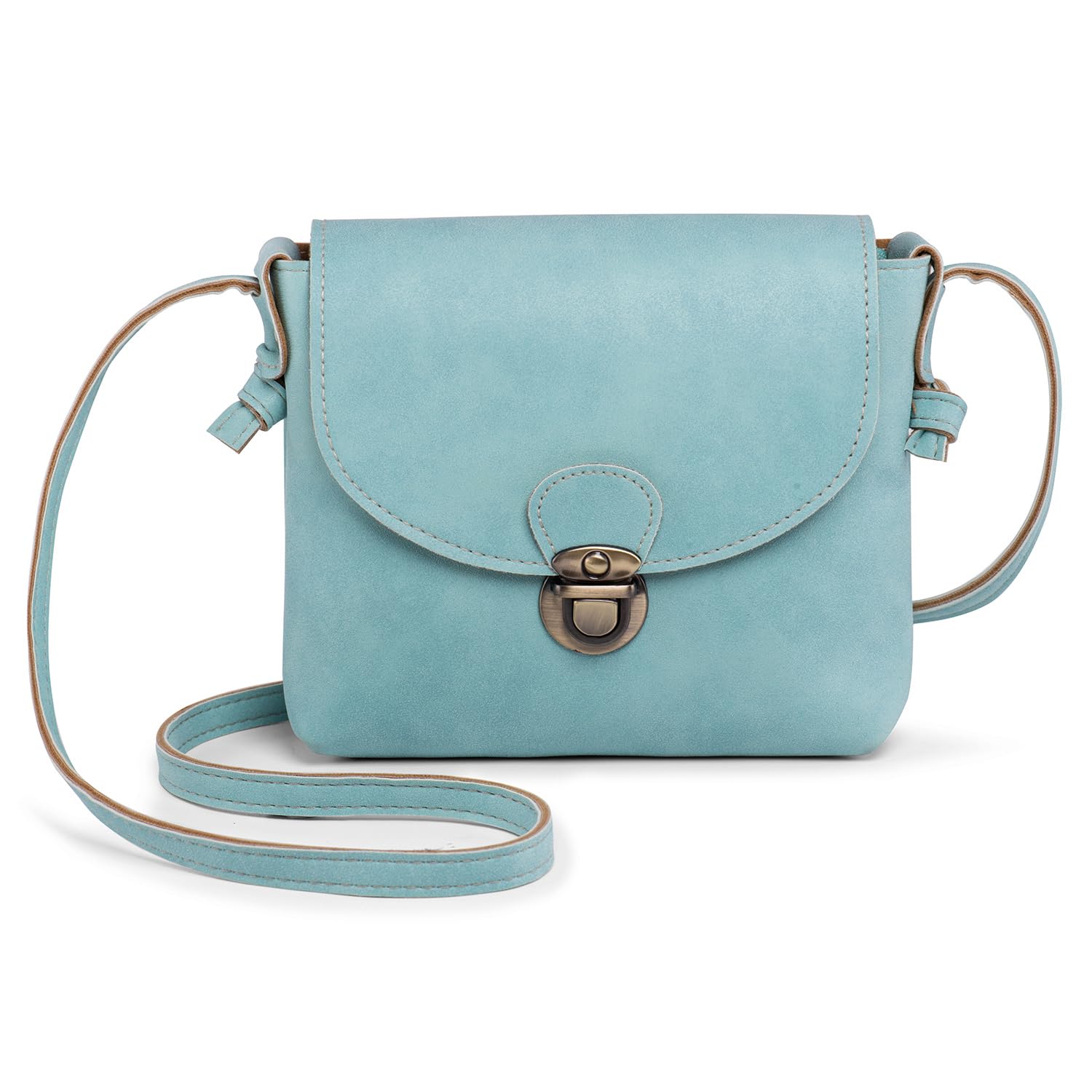 Crossbody Bags for Women with Safe Buckle Suede Leather Small Handbag Retro Cross Body Bag for Everyday Walking Trip Travel Phone Bag Christmas Gifts for Girls