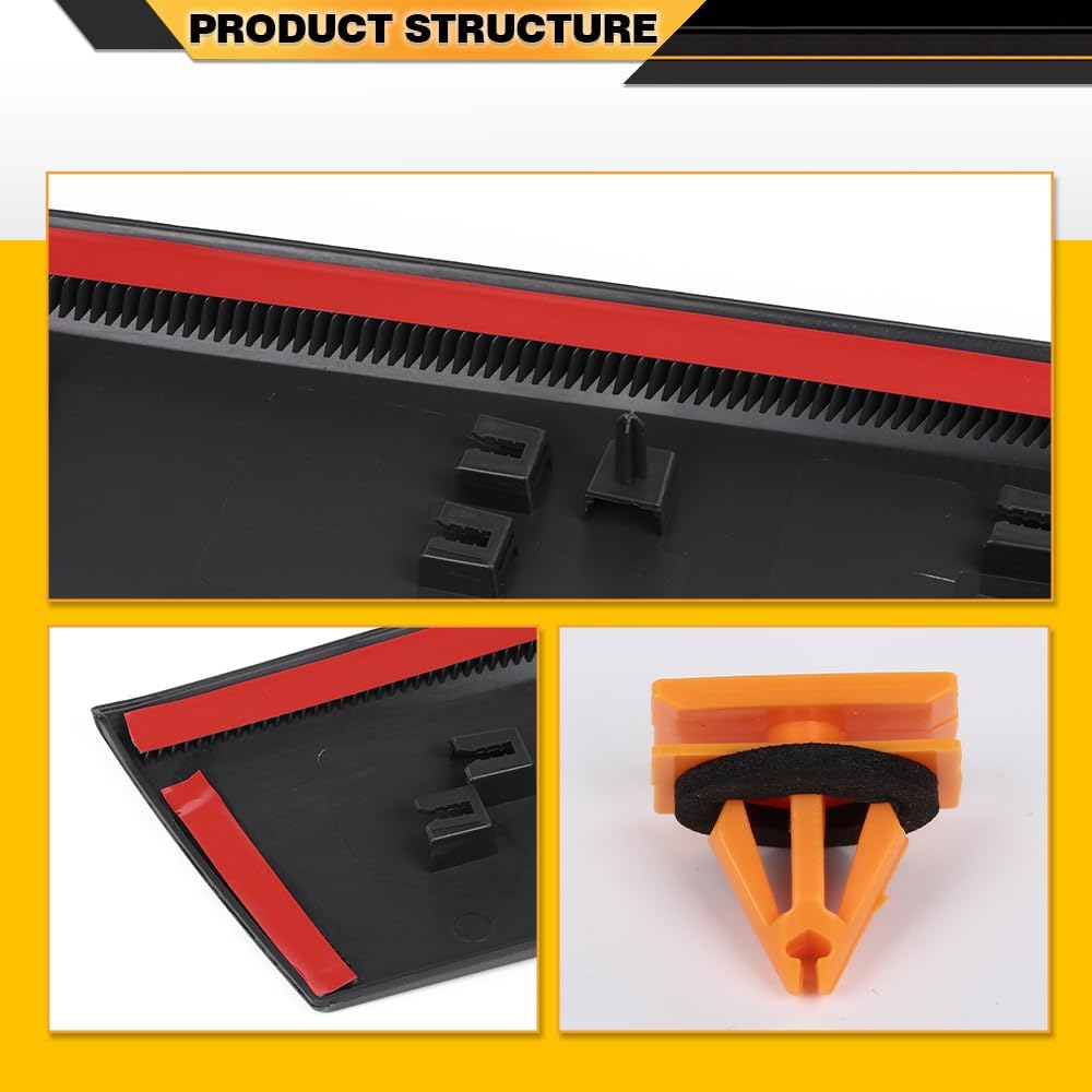 CNNELL Lower Door Molding Compatible with Jeep Cherokee 2014-2018 Replace# 6VX66RXFAC, 6VX66RXFAB, 1YW32RXFAB Door Garnish Front Right Passenger Side
