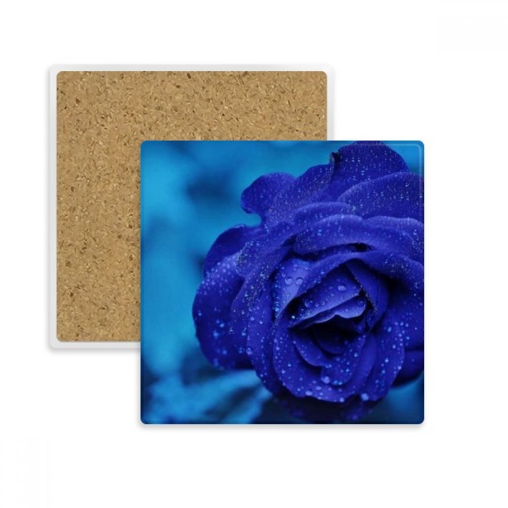 Dessous de verre roses bleu foncé pour vos tasses de café