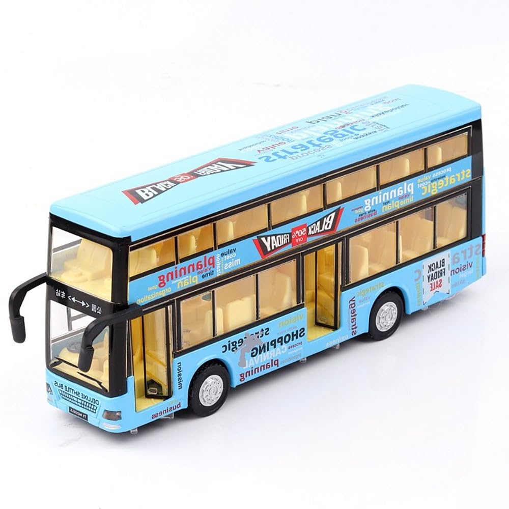 UKAXA Diecast Alloy Metal Long London Bus Open Door Light & Music Model Pull Back Long Bus Toys for Boy Kids (B0CWHBZMQG) Amazon Price History, Amazon Price Tracker