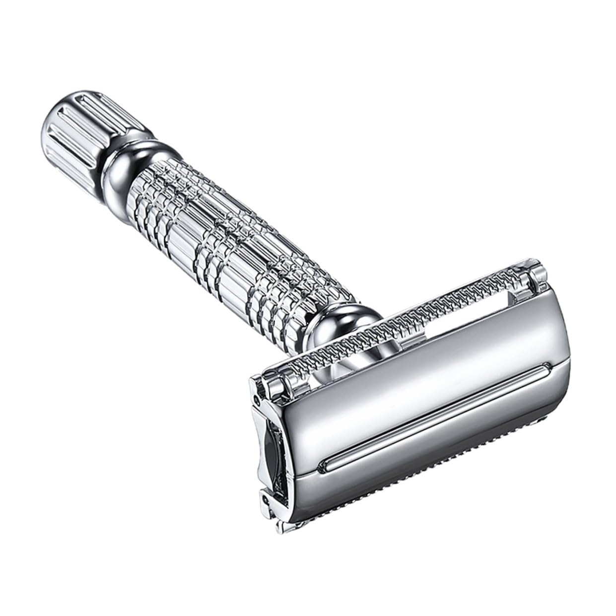 VALICLUD Manual Double-edged Safety Razor for Men Classic Old Style Beard Shaving Tool Construction Smooth Shaving Compact Travel-friendly Design
