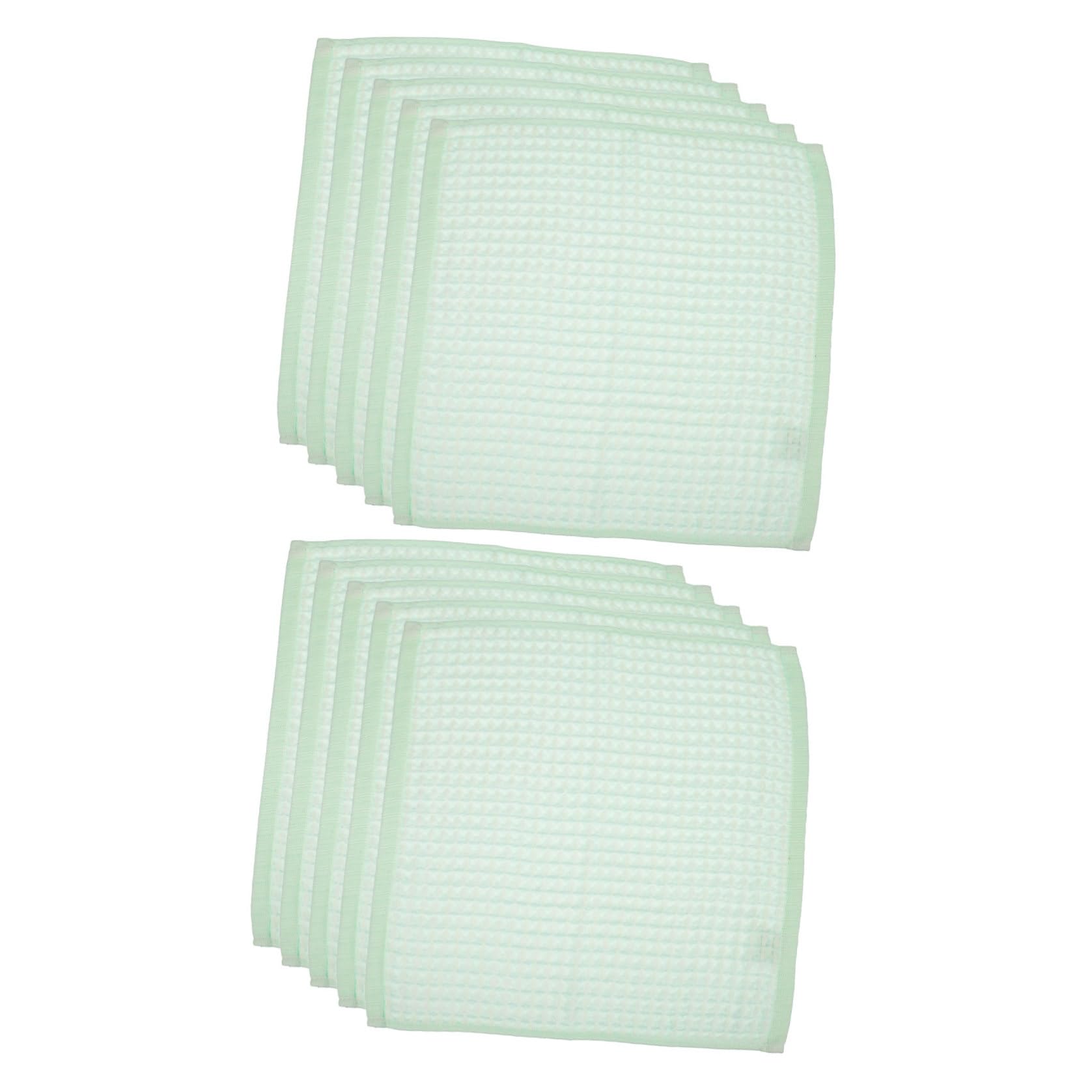 POPETPOP Paños de Cocina Cuadrados de Algodón 35x35 Cm, Paquete de 10 Unidades Reutilizables, Absorbentes para Secar Manos y Limpiar Platos, Toallas de Cocina Suaves y Duraderas Color