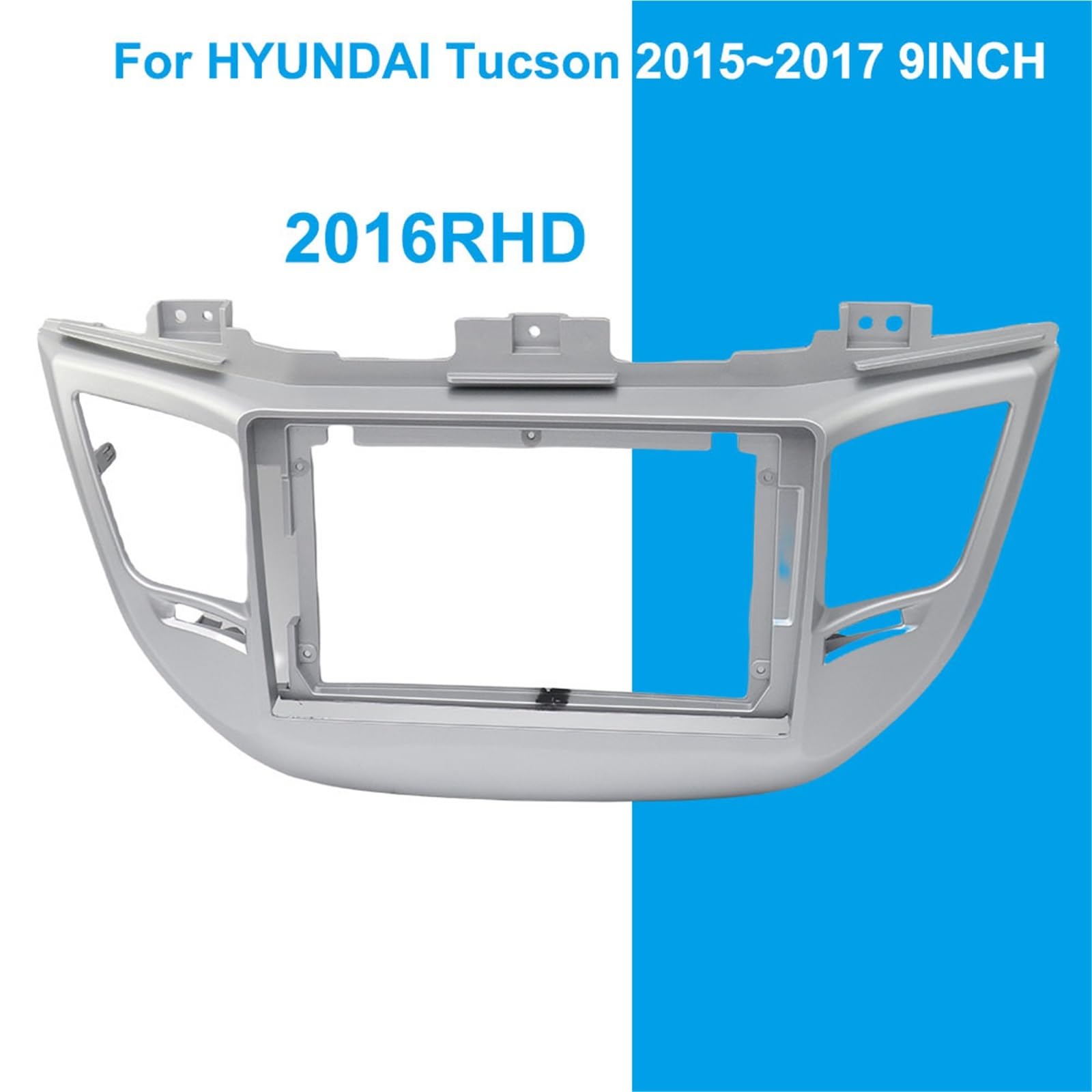 Telaio Adattatore Set di pannelli radio Adatto per HYUNDAI TUCSON 2015-2017 9 pollici autoradio stereo navigazione cavi cablaggio telaio