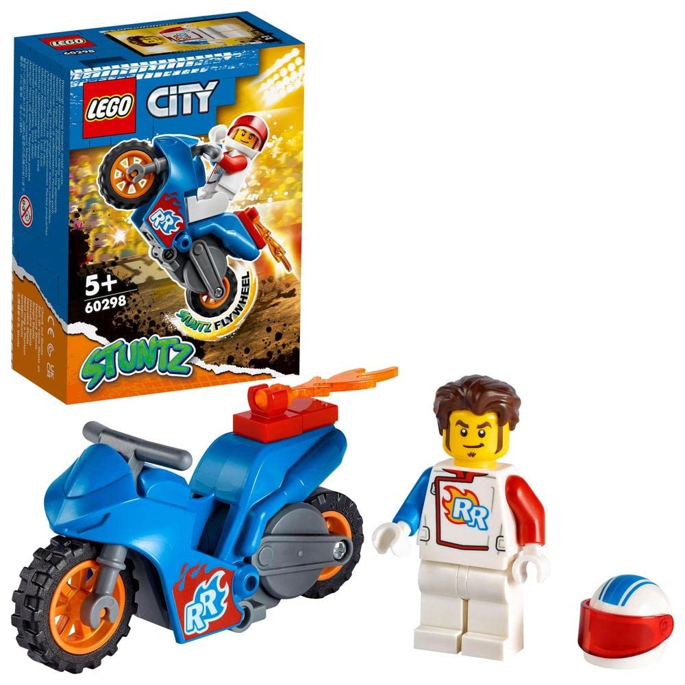 City Rocket Stunt Bike 60298 Building Kit (14 Pieces)