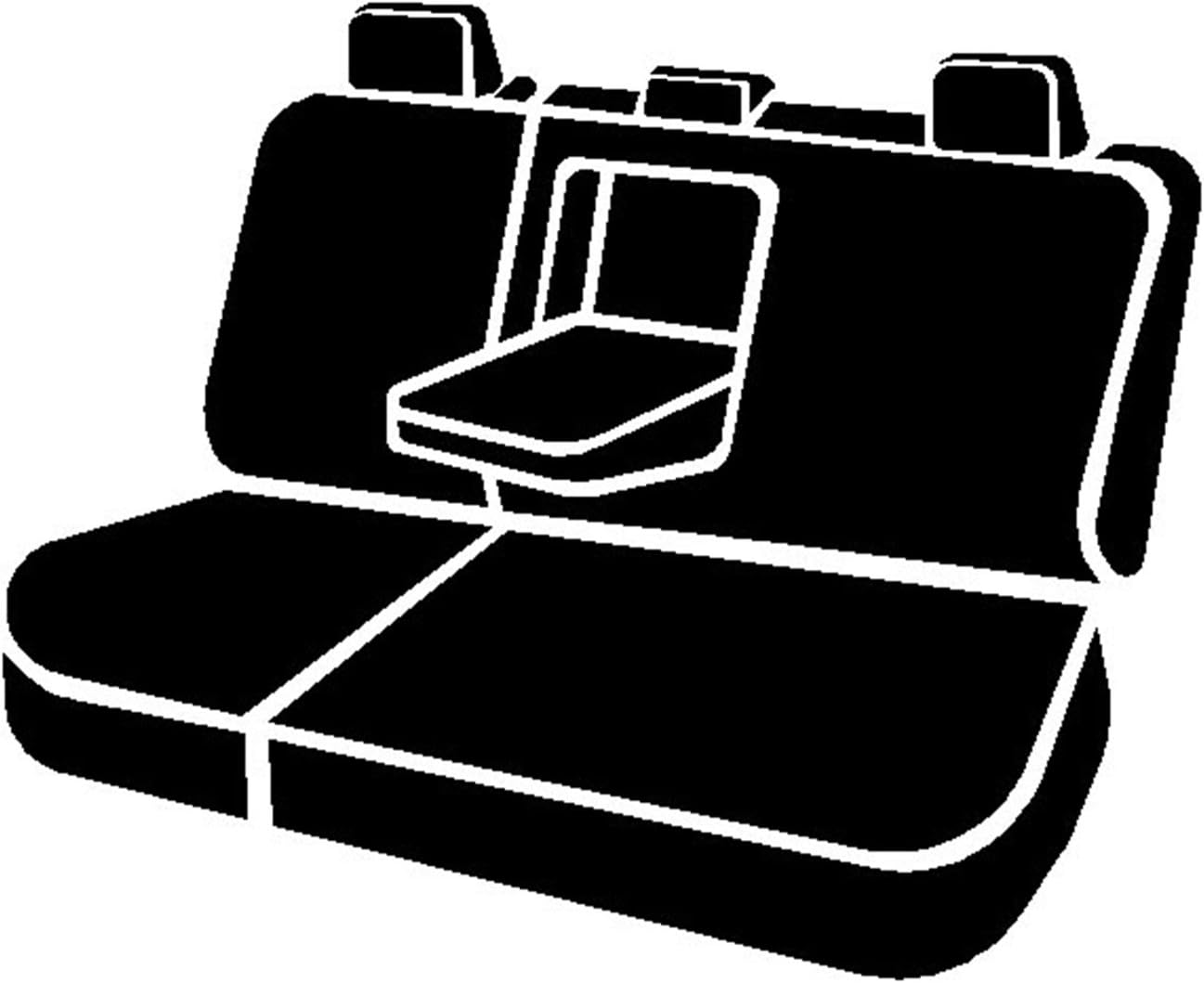 Fia OE32-81 CHARC Custom Fit Rear Seat Cover Split Seat 60/40 - Tweed (Charcoal)