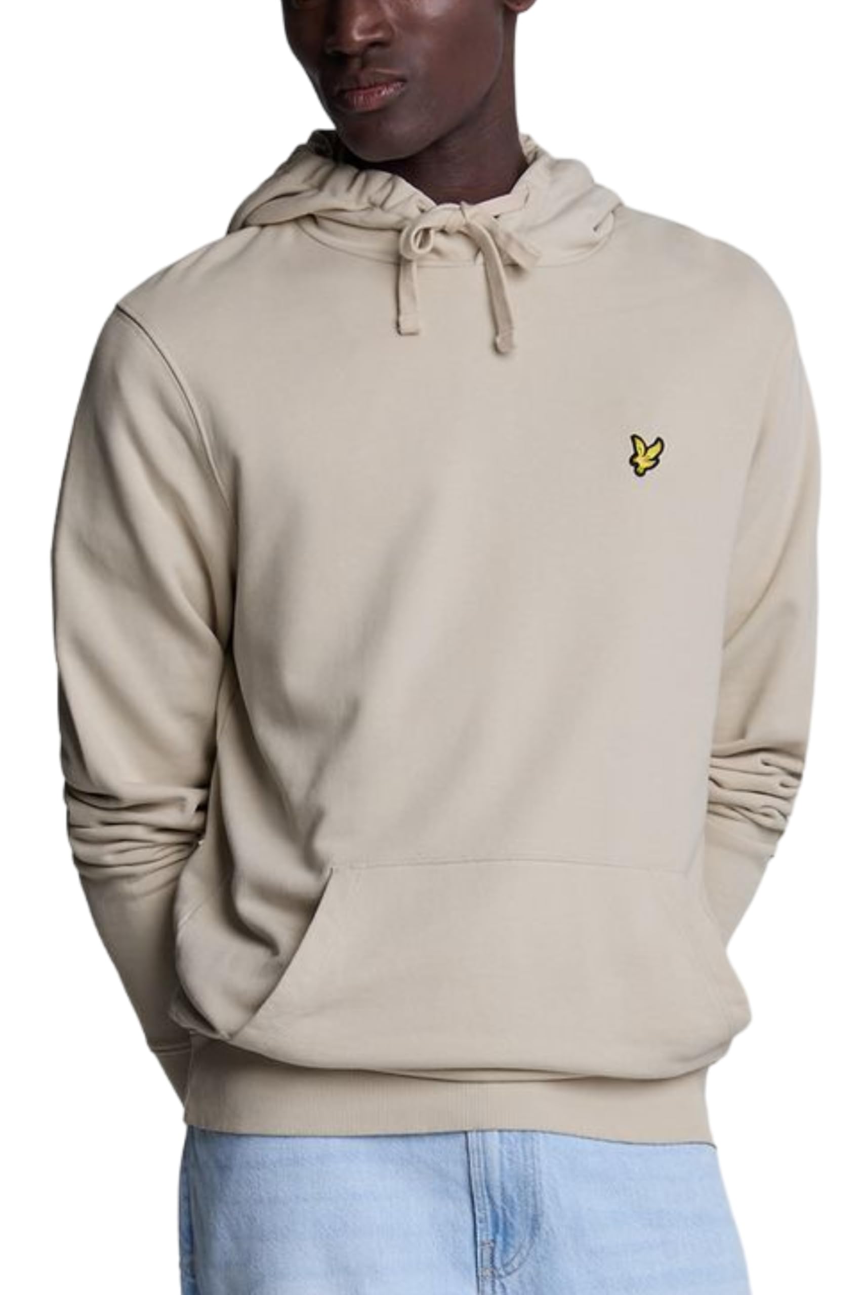 Lyle And Scott Men's Grey Loopback Cotton Hoodie  42 Xl