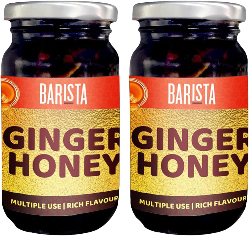 Honey Ginger Tea Concentrate, Healthy, Refreshing and Tasty Tea In Syrup form, 2 X 230G | Pack Of 2, 460 Grams