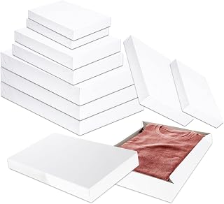 White Gift Boxes Bulk Set - 10 Pack Shirt Boxes with Lids for Wrapping Presents for Christmas, Holidays, Birthdays, More | Gift Boxes Assorted Sizes