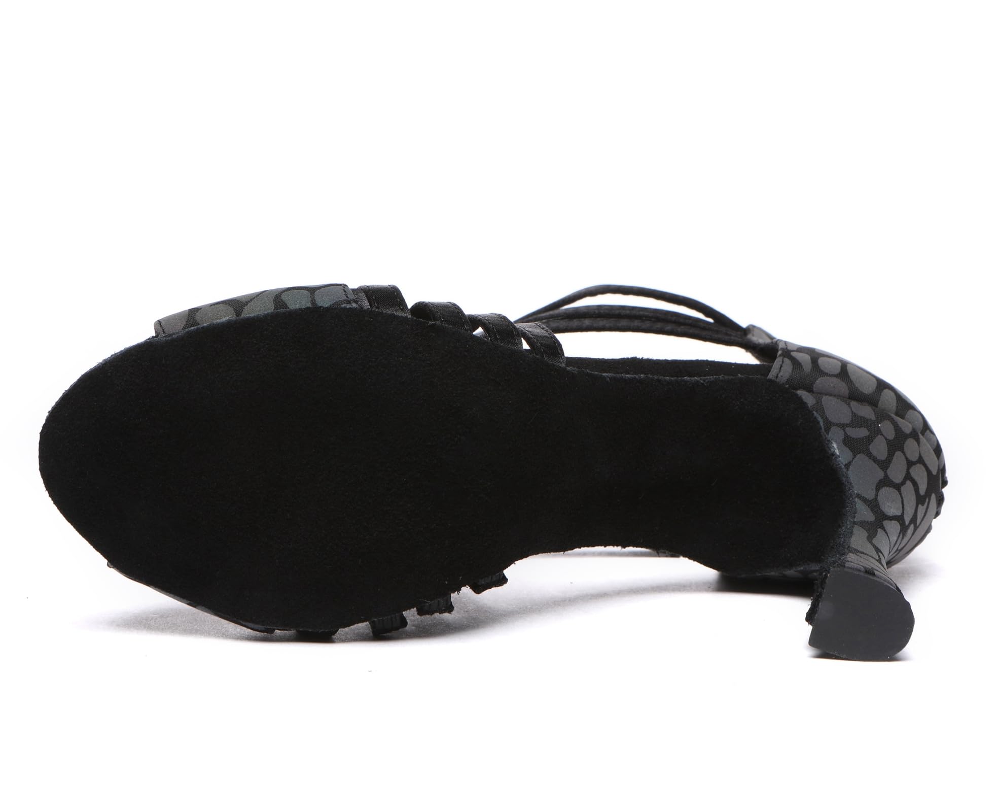 Minishion Women Ballroom Dancing Shoes Peep Toe Evening Party Ankle Sandal Booties L569 Leopard 9cm Heel US 8