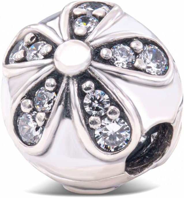 PANDORA 791493CZ Dazzling Daisies Clip
