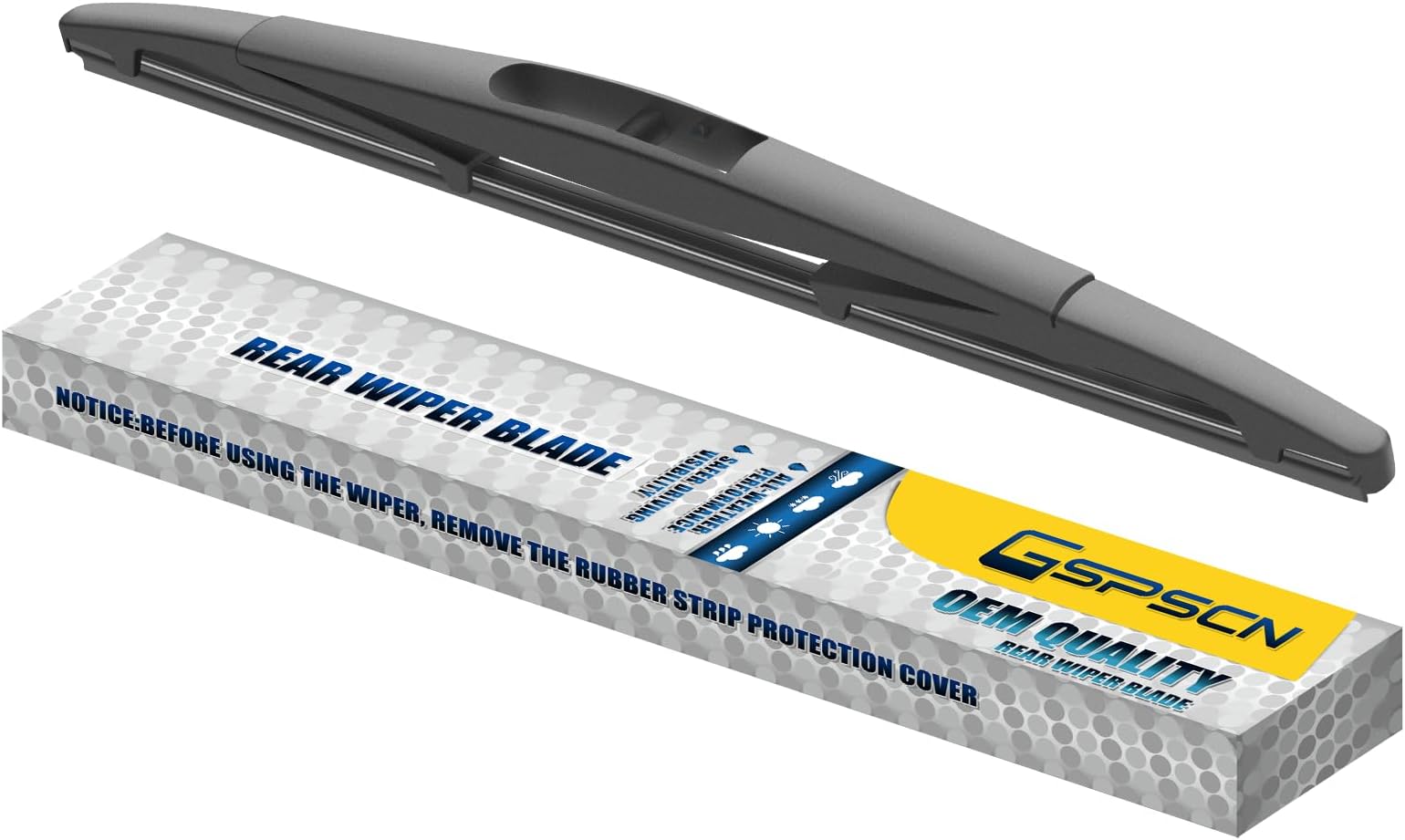 GSPSCN 12" Rear Wiper For Nissan Quest 17-11 Xterra 15-05 /Subaru Crosstrek 23-16 Impreza 23-12 WRX 18-12 XV 20-13 /Suzuki Ignis 20-17 Aerio 07-04 /Lexus LX600 24-22 Back Windshield Wiper Blade (12B)