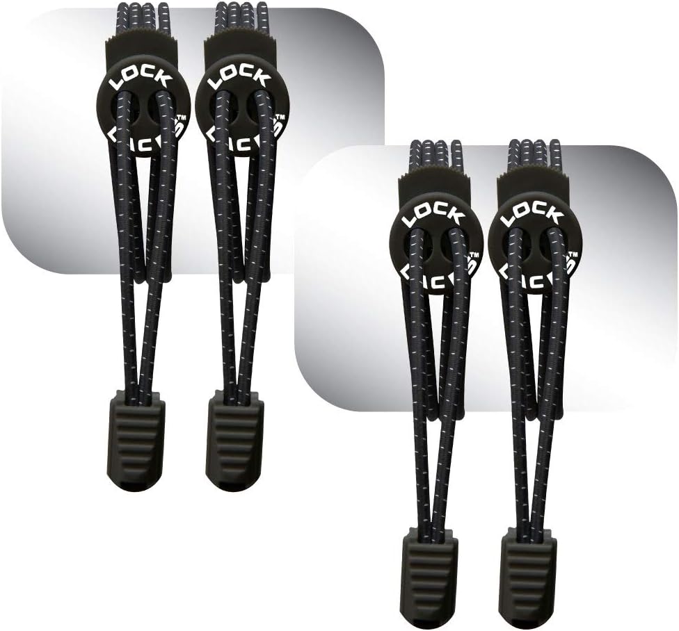 Elastic No Tie Shoe Laces (Multipacks) One Size Fits All, for Kids and Adults, Elastic No Tie Shoe Laces