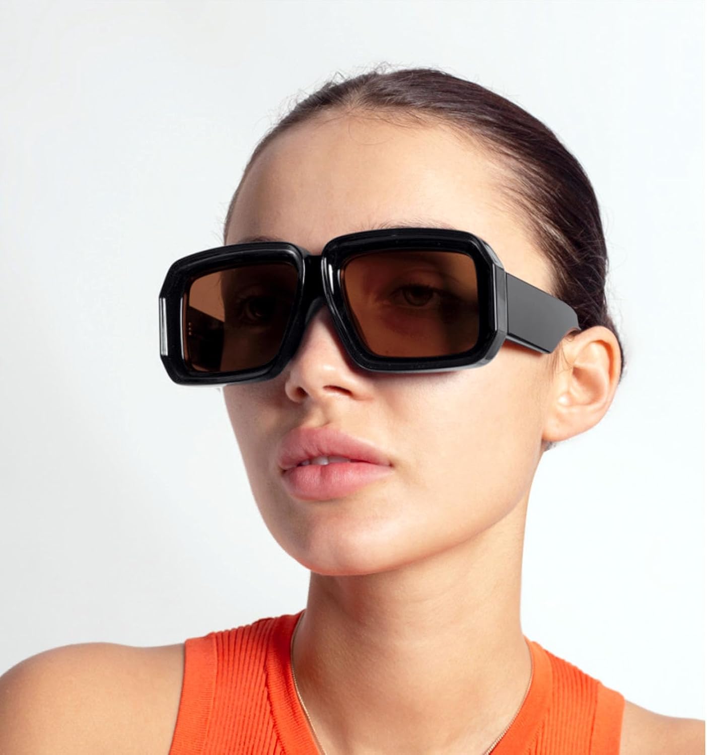 YDAOWKN Vintage Oversized Sunglasses for Women Men Retro Square Luxury Big Large Sun Glasses UV400 - Image 6