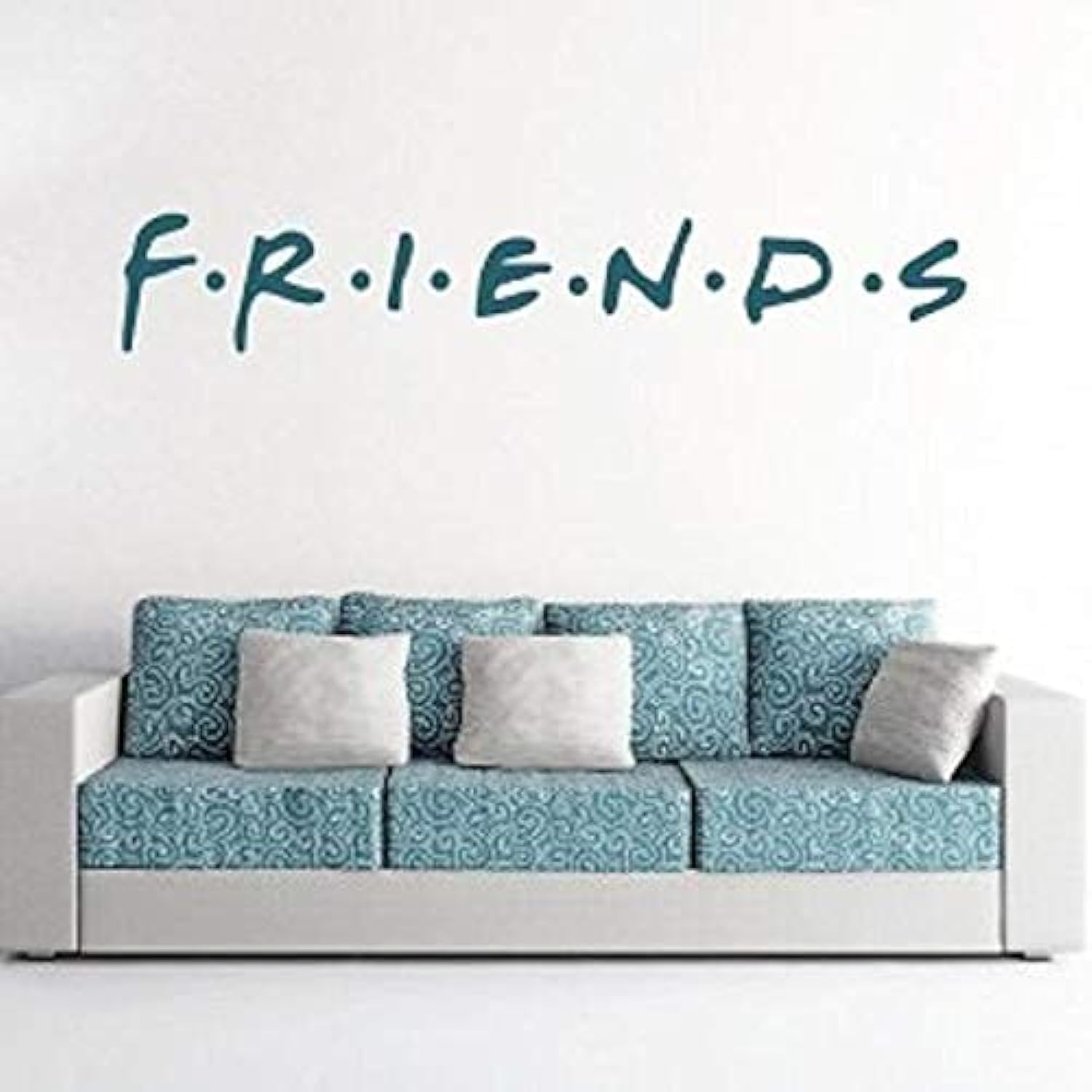 Spoil Your Wall Friend TV Series Logo Sticker, Arts Home Décor Decals, 80x15 cm