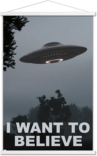 Trends International I Want To Believe Wall Poster with Magnetic Frame