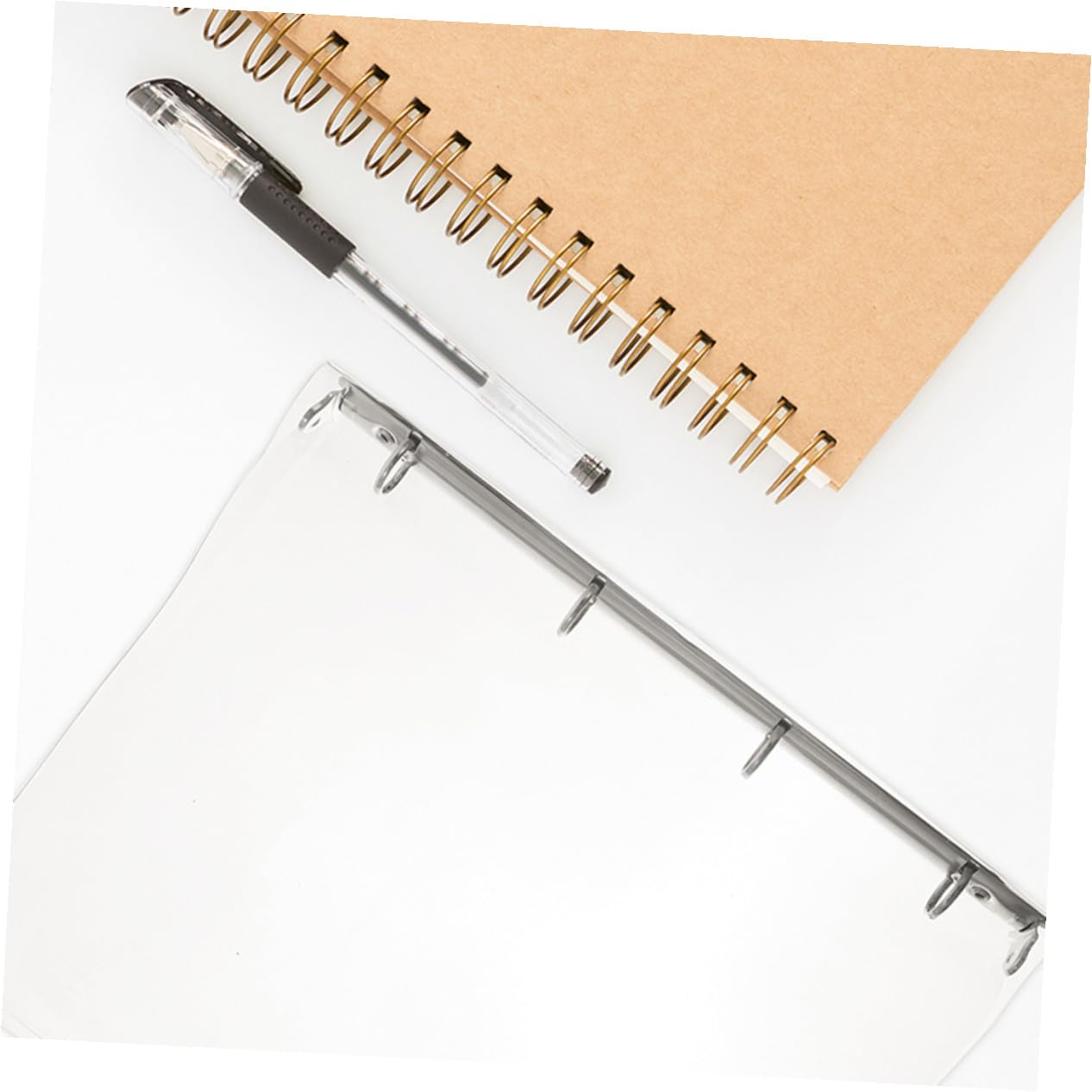 Gatuida 3 Stück Transparente Aktivordner mit Robuster Dokumentenorganizer Vielseitige Lose schutzhüllen für Büro und Haushalt Klare Binder für Effiziente Aktenablage