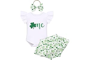 Baby Girls 1st Birthday Outfit: Lucky To Be One