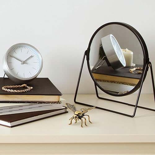 Miniatura 9 de Figura de abeja retro de latón, figuras de insectos, estatua coleccionable, arte de metal, escultura de abeja, adorno de mesa