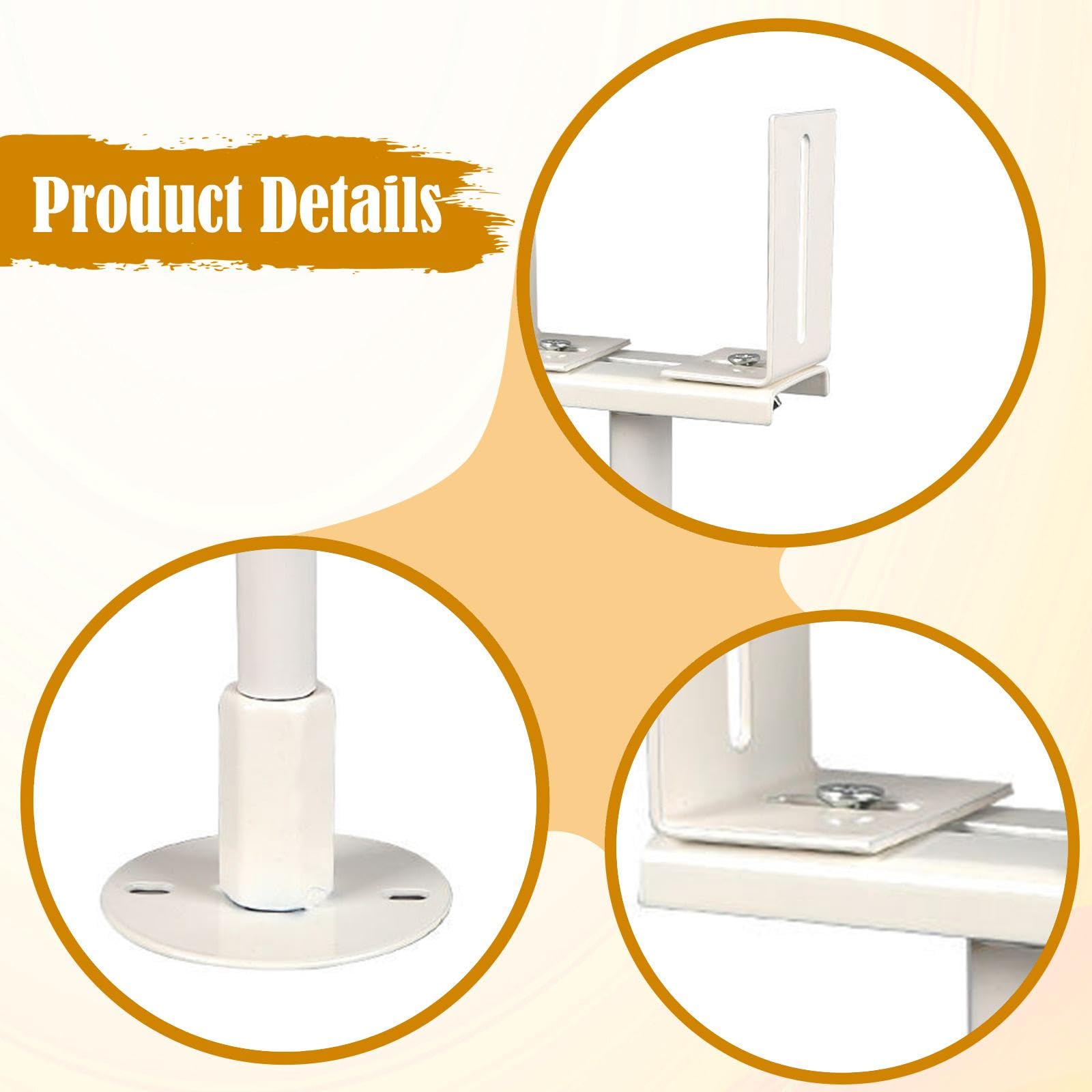 2 Piezas Soporte para Radiador Base de Calefacción L Adaptable Pie de Repuesto Instalación Fácil Material Acero Al Carbono Adecuado para Habitación Es, Altura de 11 a 16 Cm