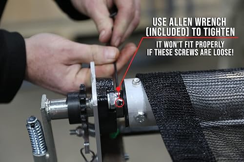 Miniatura 5 de Mytee Products Kit de lona para camión volquete y remolque con lona de malla de PVC de doble bolsillo de 7 x 20 pies, sistema de lona de camión