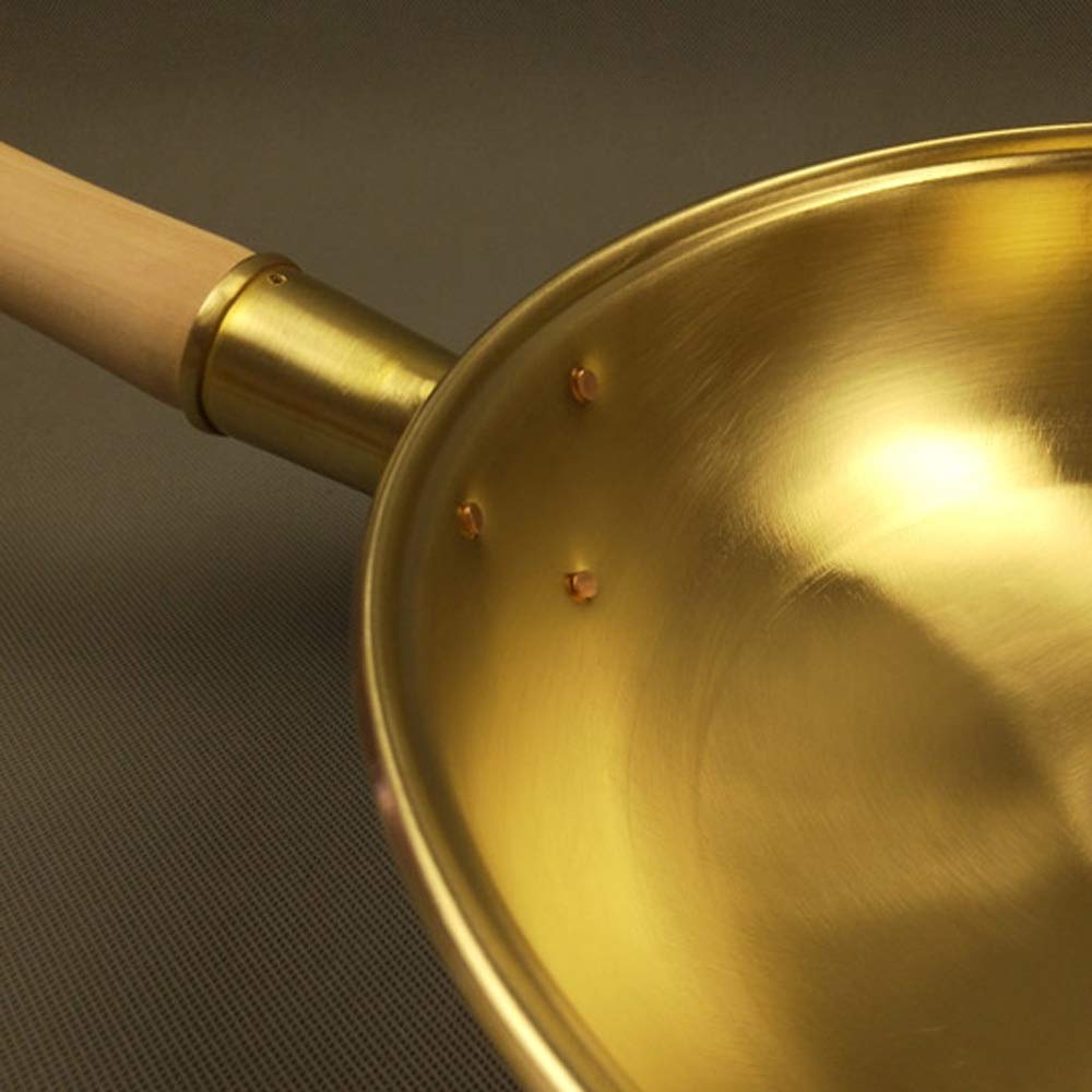 Amazon｜純銅鍋 銅鍋 中華鍋 フライパン 真鍮フライパン 調理器具 調理