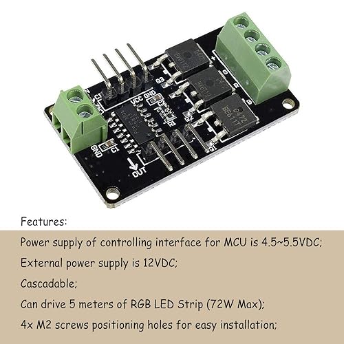 Miniatura 6 de 1 unids a todo color RGB LED tira controlador módulo escudo para Arduino UNO R3 STM32 AVR V1.0 para 5V MCU sistema