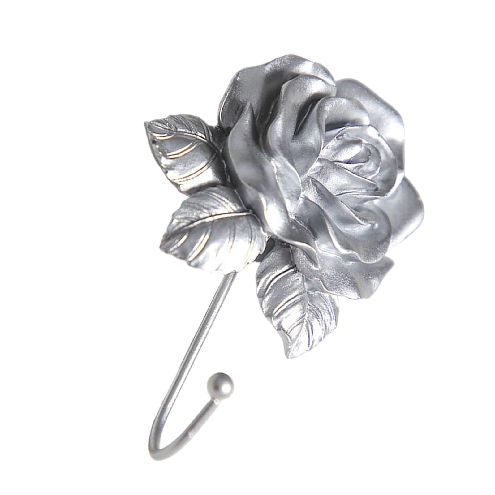 alloneslife Unique Resin Heart Hook Decoration with Colorful Roses for Adding Charm to Any Room Elegant Entryway Decoration