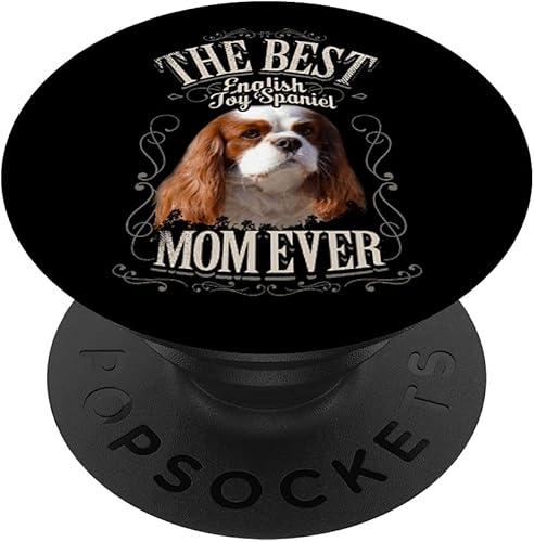 Best English Toy Spaniel Mom Ever Funny Lover PopSockets PopSockets intercambiables PopGrip