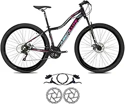 Bicicleta Aro 29 Absolute Hera 24 V MTB Aluminio Freio Hidráulico Suspensão 80mm Feminina