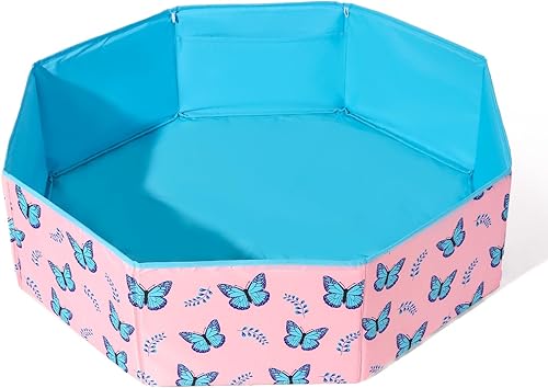 Miniatura 9 de Piscina hexagonal para niños, perros y gatos  Piscina para bebés y piscina plegable para niños pequeños  Construcción robusta divertida área de