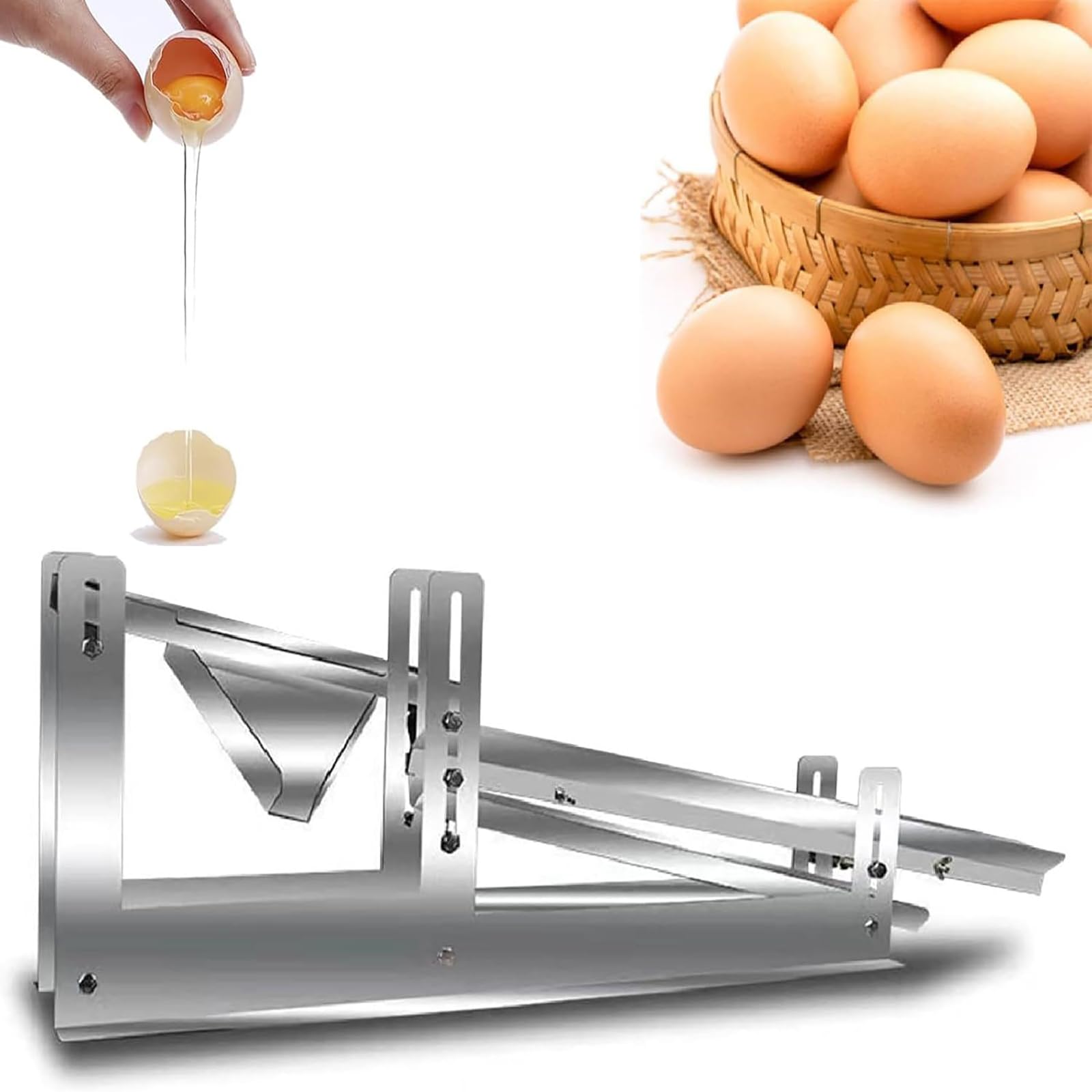 Eigelbproteintrenner, kommerzielle Flüssigkeitstrennmaschine mit auslaufsicherer Ablage, sauber trennen, 304 Edelstahl, leicht zu reinigen, hohe Leistung, für Restaurant, Dessertladen usw