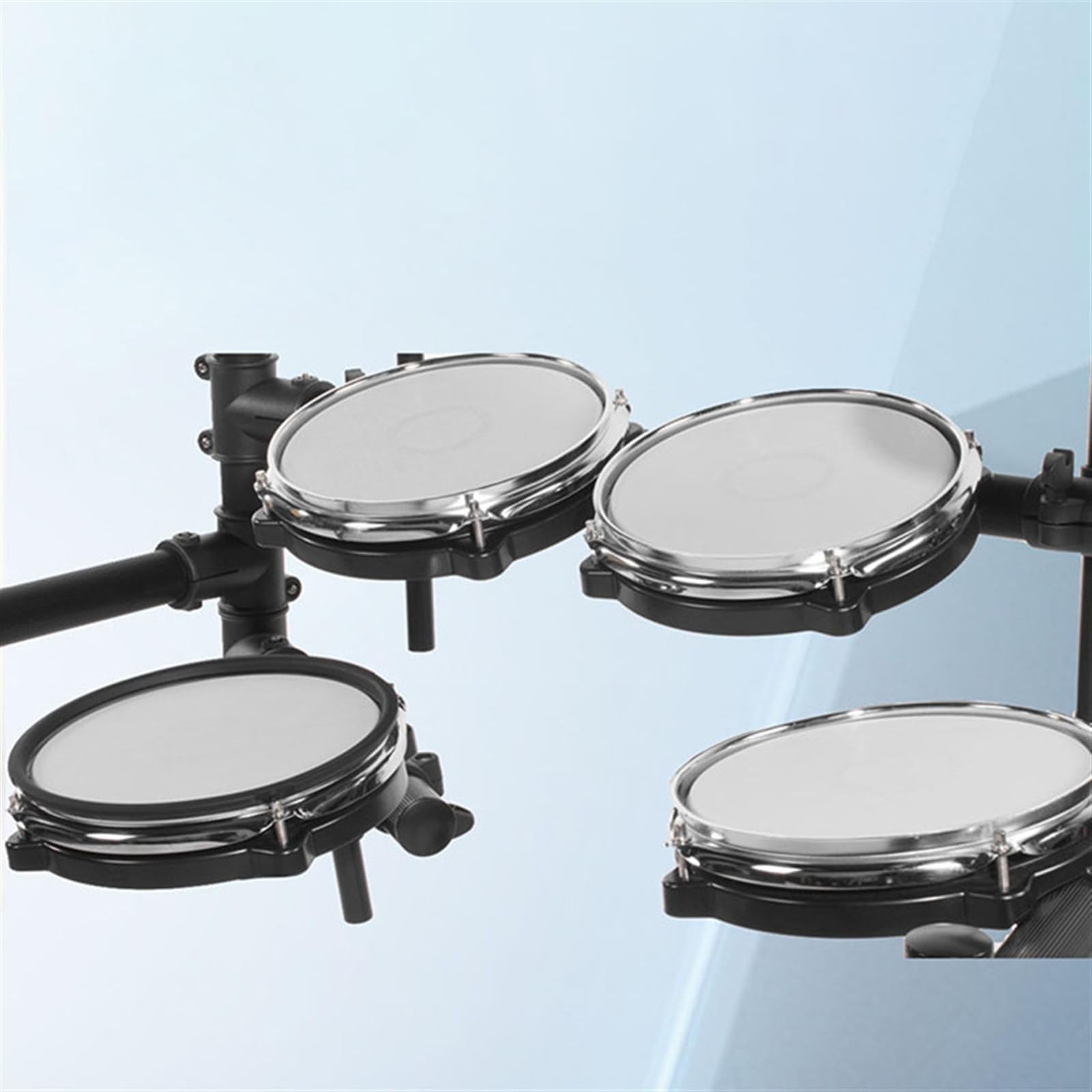 Kit di batteria elettronica Cinque tamburi e quattro piatti Kit di batteria elettronica per uso domestico per adulti Batteria elettrica portatile Mesh Jazz Drum Set di batteria elettronica profes