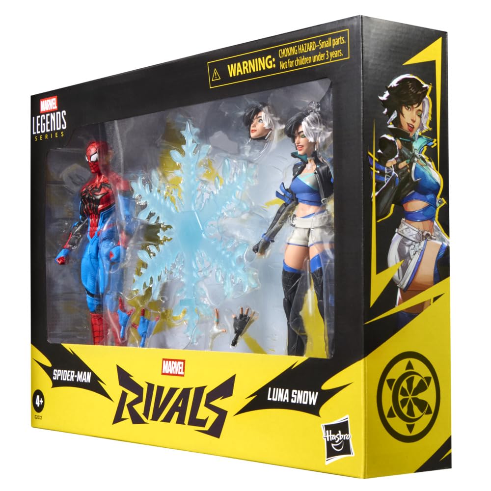 Marvel Legends Series, Marvel Rivals, Spider-Man y Luna Snow, Figuras coleccionables de 15 cm inspiradas en el Videojuego