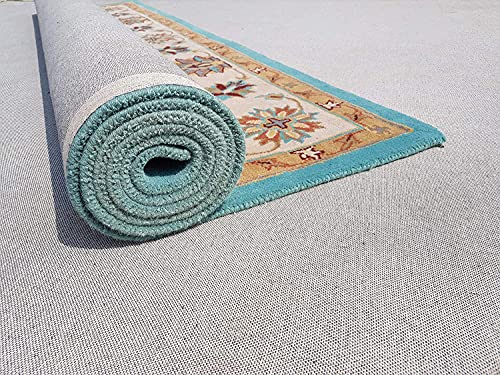 Image of Mordern Design Handmade Tufted Carpet Pure Woollen Export Quality Carpet for Living Room, Bedroom Hall [ Size 9 x 9 Round, Color Multi T2 ]