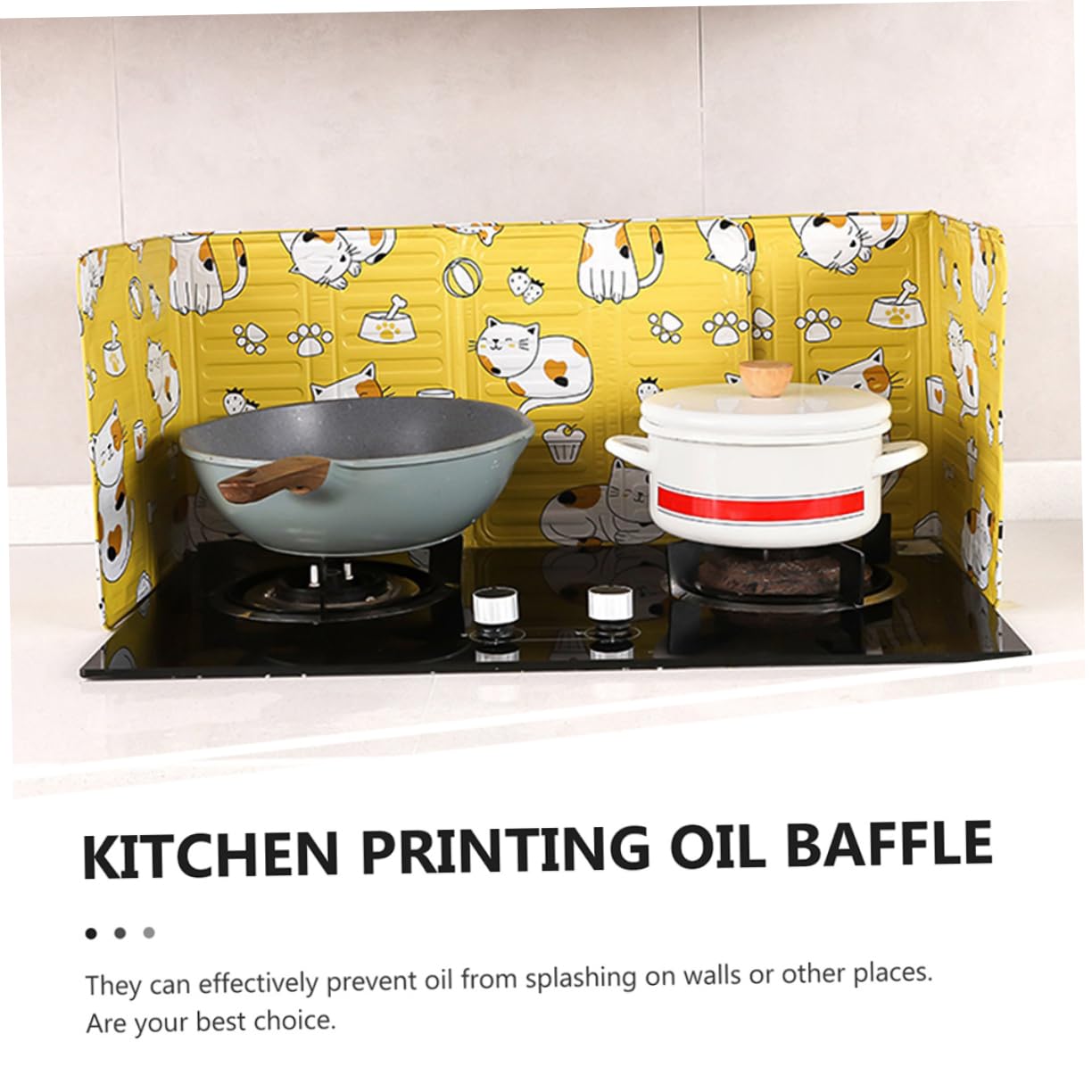Protection Anti-éclaboussures Pour Cuisinière - Pare-huile En Aluminium Pliable - Facile à Nettoyer, Garde Les Murs Propres