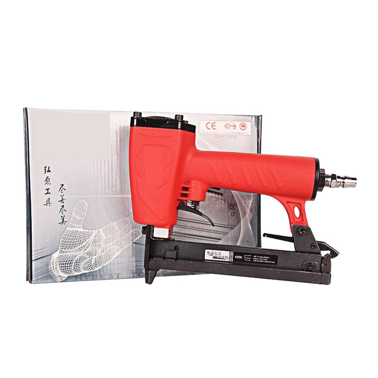 Pistolet do Gwoździ, Pneumatyczny Pistolet Do Gwoździowania 425K Do Obróbki Drewna Meble Tkane Z Żelaza Rura Aluminiowa Wąski Zszywacz W Kształcie Litery U(425K gun with pin)