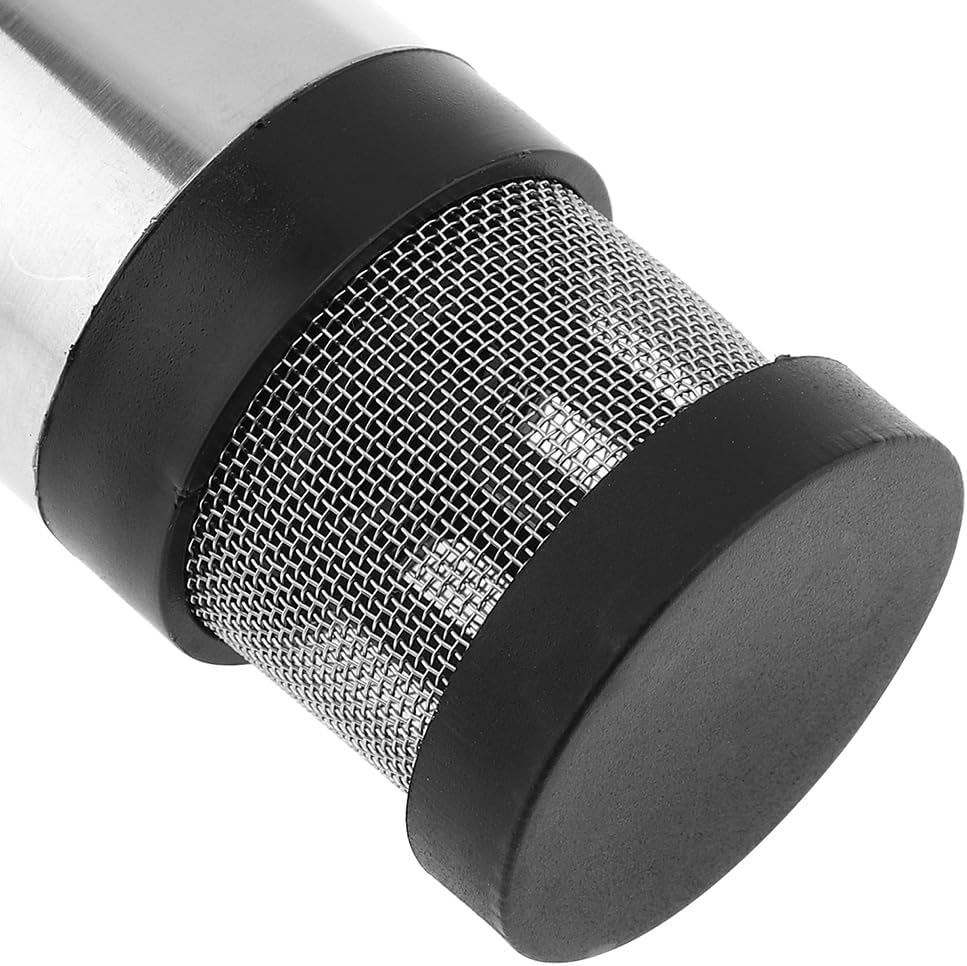 Submersible Electric Diesel Pump, 12V 3.8cm Silver Portable Aluminum Alloy Car Electric Submersible Pump Fuel Water Oil Barrel Pump with 2 Alligator Clips