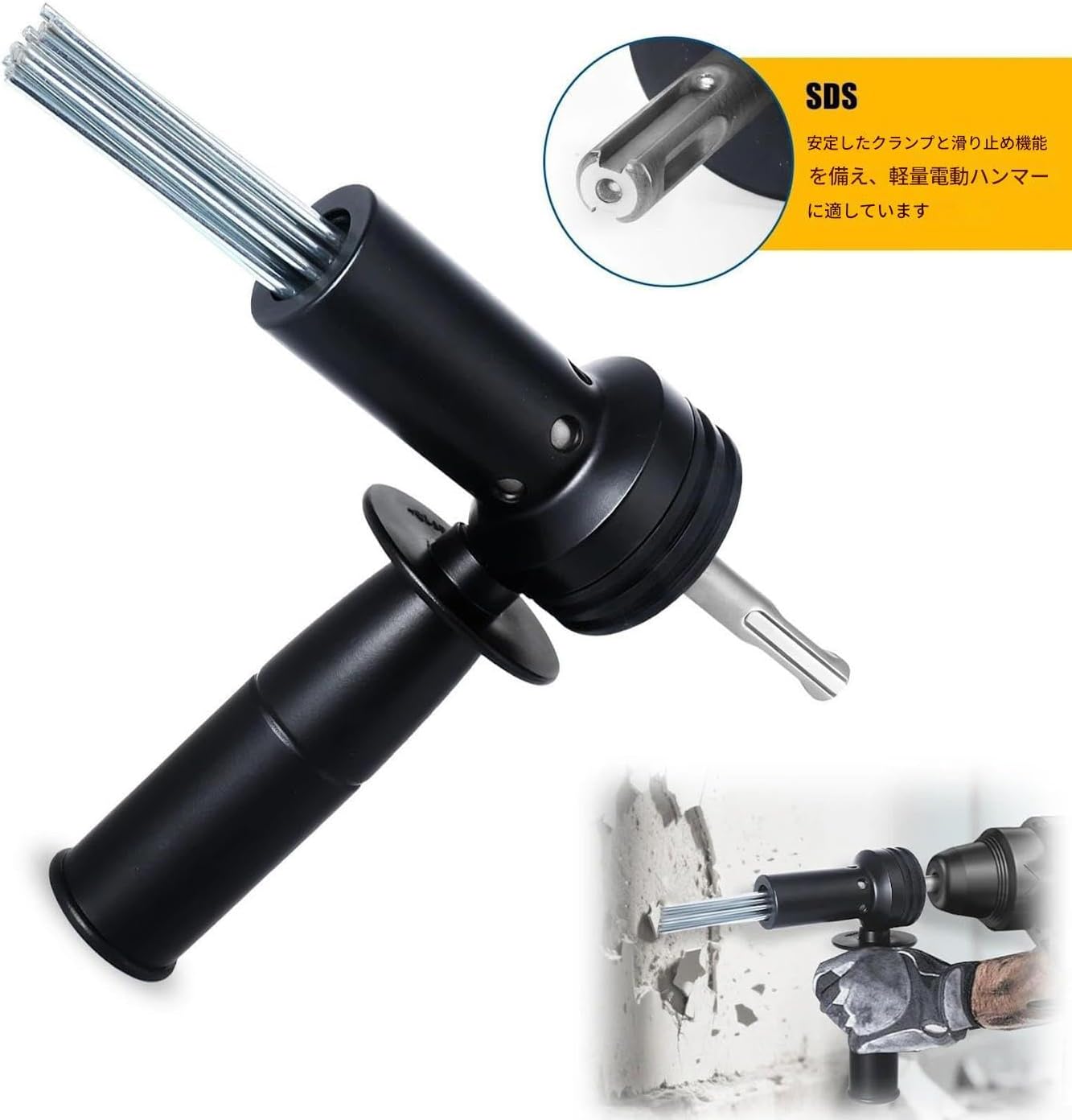 ニードルスケーラー エアハンマー ジェットタガネ 打撃数3000回/分 錆落とし 塗装落とし【送料無料】 | 工具・DIY,エア工具 | WEIMALL 電動ハンマー用ニードルスケーラーアダプタ,頑丈な18本針工具 - ニードルスケーラー アタッチメント | 建設・清掃・タイル準備・テ