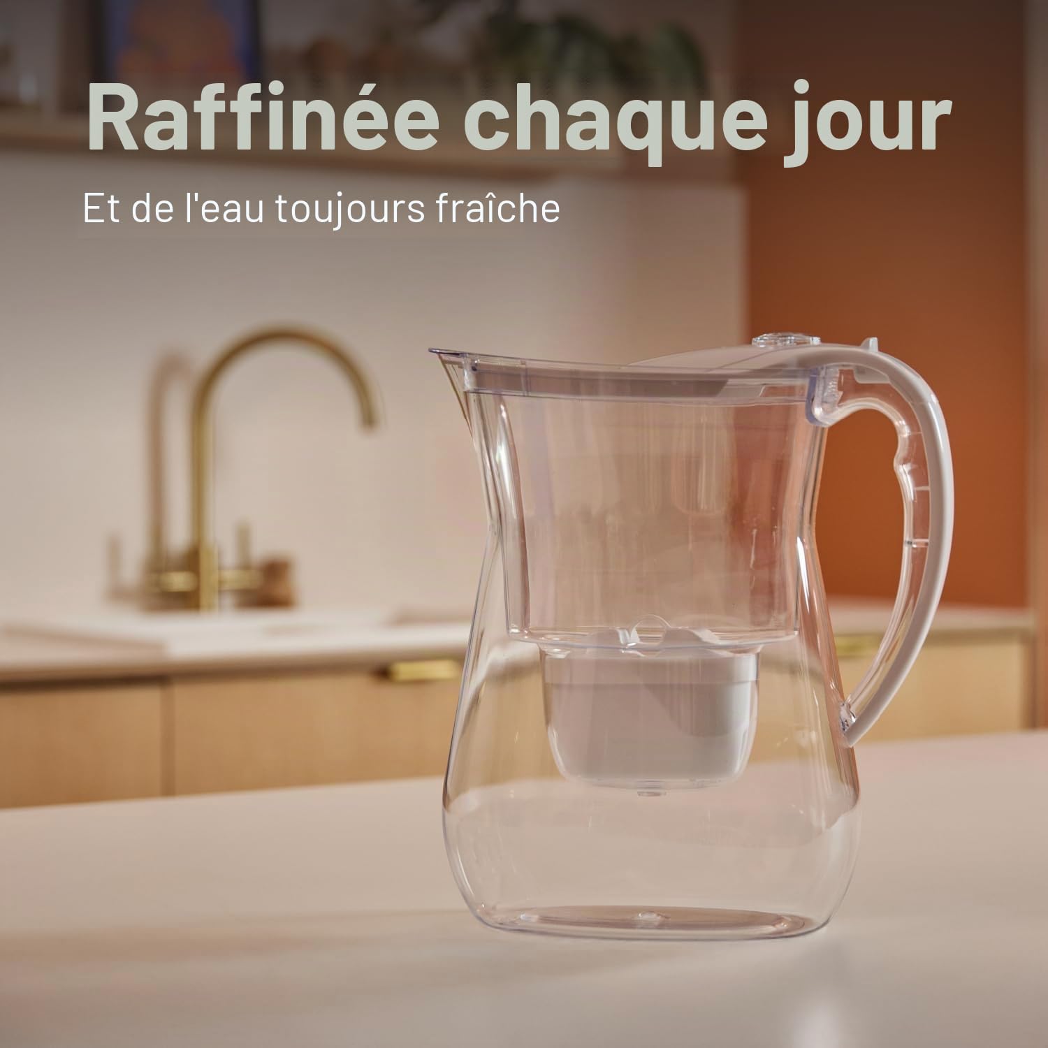AQUAPHOR Lago Carafe Fitrante - Blanc (3 filtres Maxfor)