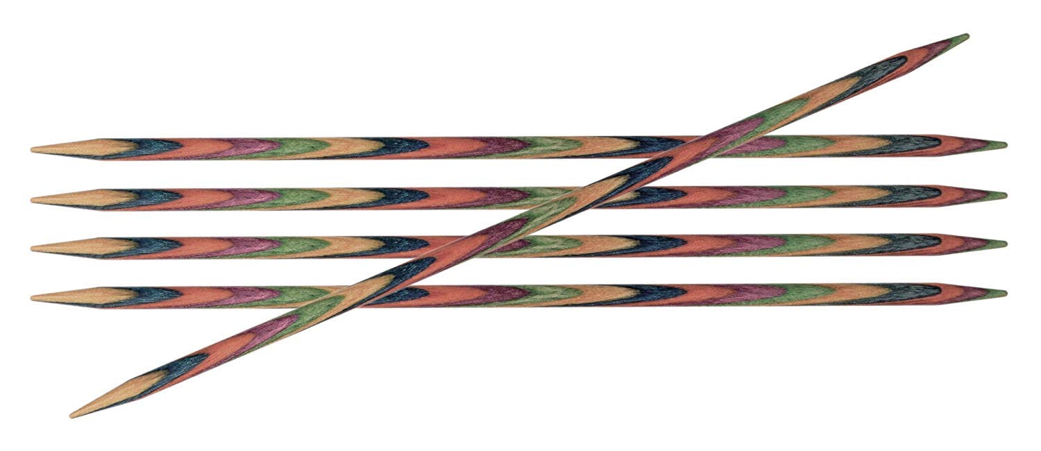 KnitPro15 cm x 5 mm Symfonie Double Pointed Needles, Multi-Color