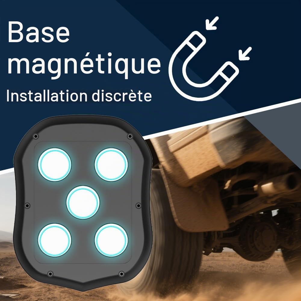 Traceur GPS 4G Voiture Antivol Longue Autonomie Batterie 10000mAh Traqueur Puissant Aimant Tracker Aucune Restriction Géographique Suivi en Temps Réel Localisateur GPS Étanche Moto Camping Car TK905B