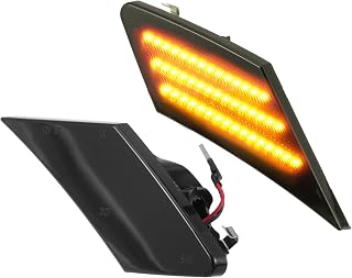 LED Side Marker Light 84912CA150 Front Driver Passenger Turn Signal Lights Fender Sidemarker Lamps for Scion FR-S Black Lens Amber LED Light 1Pair