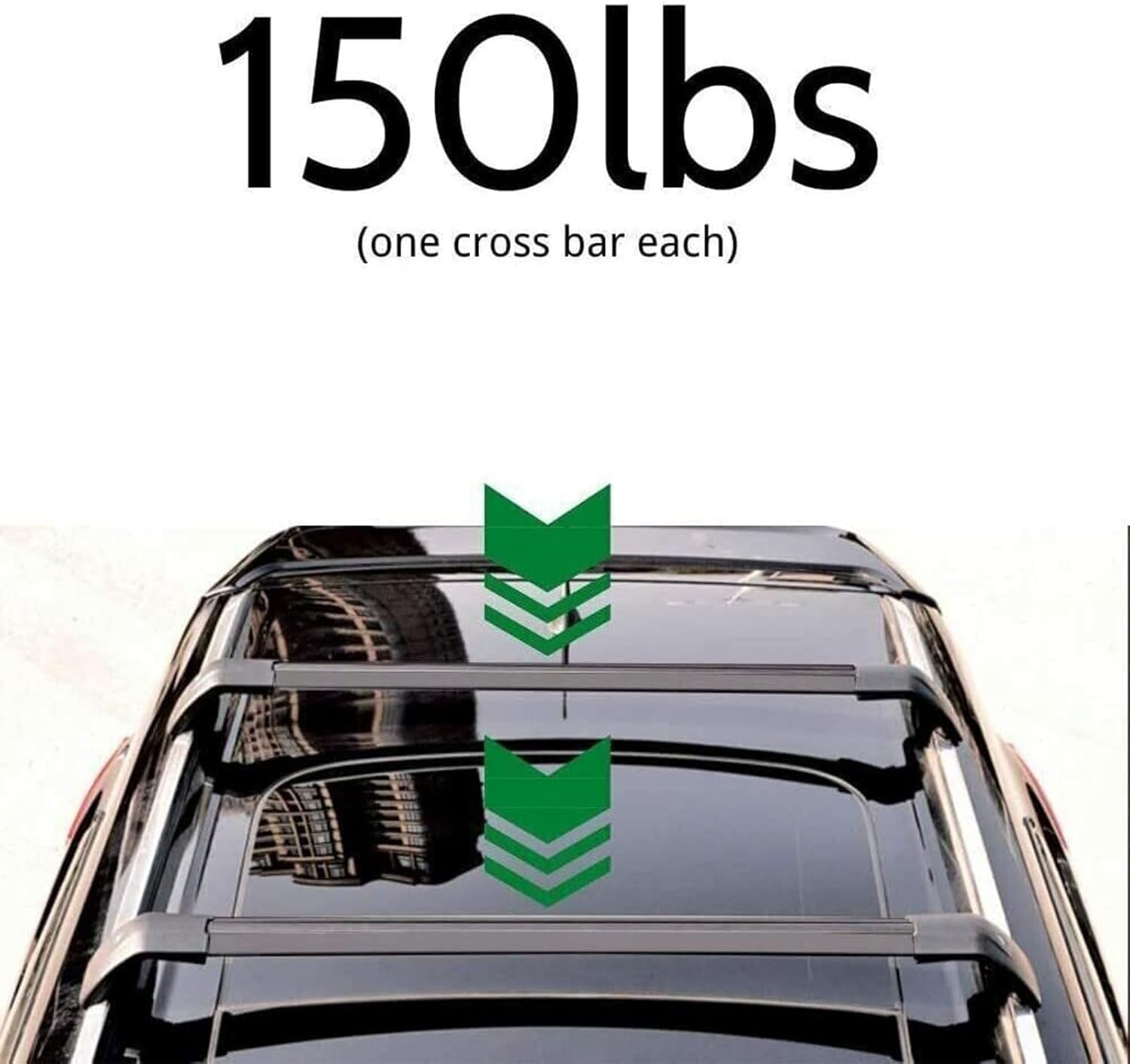 2Pcs Crossbars Fits for Toyota Crown Signia 2025 2026 Aluminum Lockable Roof Rail Racks Cross Bars Luggage Cargo Carrier (All Black)